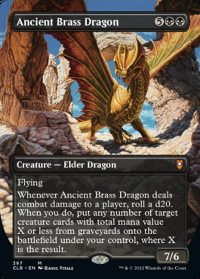 Ancient Brass Dragon [389] [Rulebook Showcase] [Commander Legends: Battle  for Baldur's Gate] - Face To Face Games