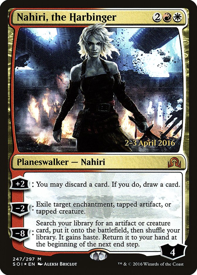 Nahiri, the Harbinger [Shadows over Innistrad Prerelease Promos]